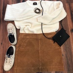 Loft corduroy mini skirt